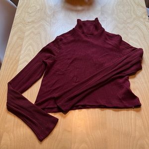 Cropped Reformation turtleneck top